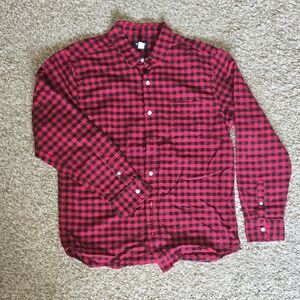 Place Red and Black Plaid Men's Shirt